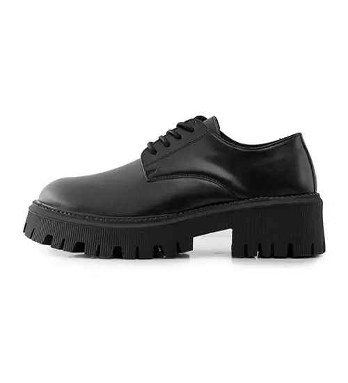 کفش رسمی مردانه مشکی بند دار Loafers