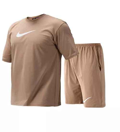 ست تیشرت و شلوارک مردانه طرح دار Nike یقه گرد